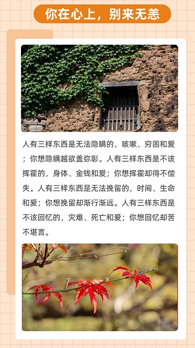 黄色简约关于心态文章配图