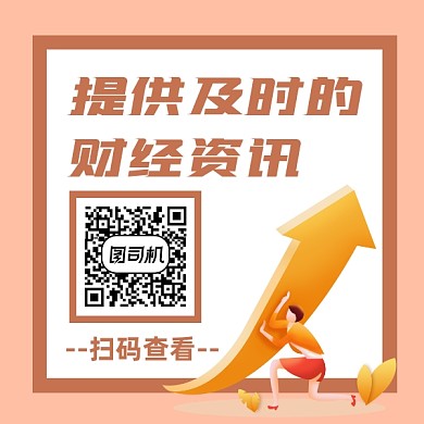 提供财经资讯商务大气方形二维码