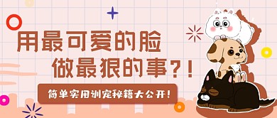 训练宠物技巧密集公众号首图