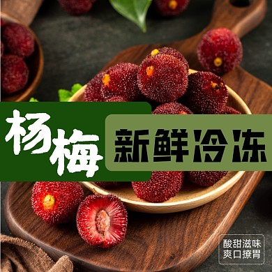 杨梅水果食品淘宝主图直通车模板