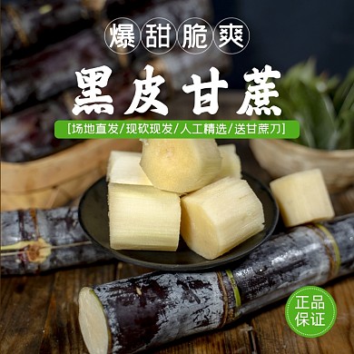 甘蔗水果食品淘宝主图直通车模板