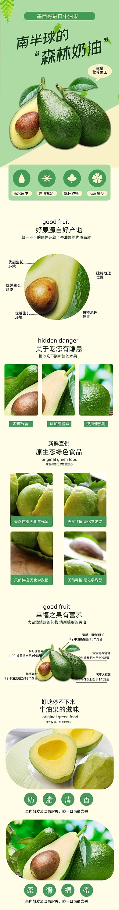 牛油果水果详情页