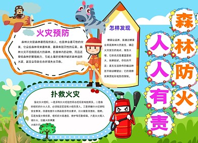 森林防火手抄电子小报