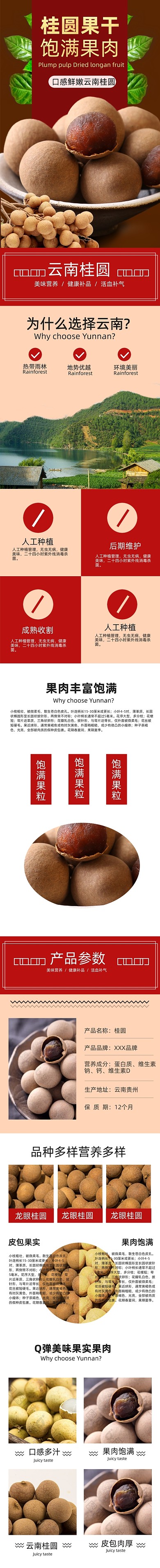 淘宝热卖龙眼桂圆美食营养绿色食品