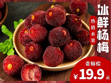 食品水果类美团葡杨梅主图