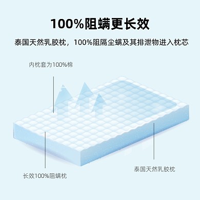 乳胶枕枕头主图模板