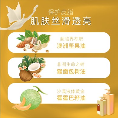 沐浴露主图洗护合一沐浴露主图