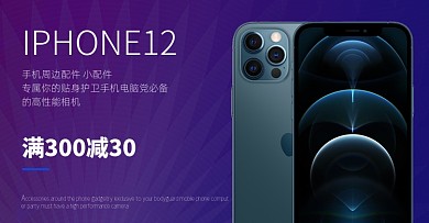 iPhone12苹果手机正品促销海报