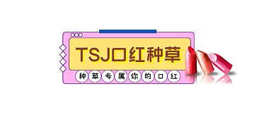 口红美妆种草时尚插画公众号logo