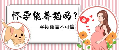 孕期养猫好不好公众号首图
