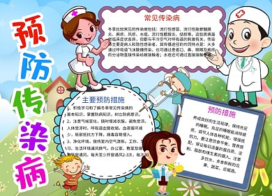 预防传染病安全健康卫生手抄报