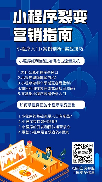 小程序营销培训招生宣传手机海报