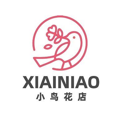 小鸟花店家纺百货LOGO