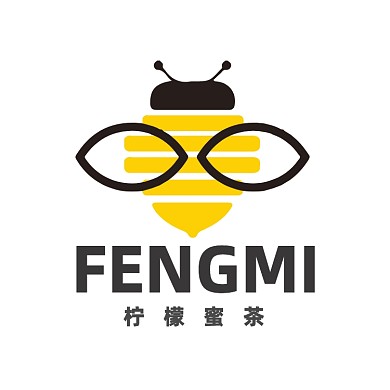 饮品店饮料柠檬蜂蜜茶LOGO