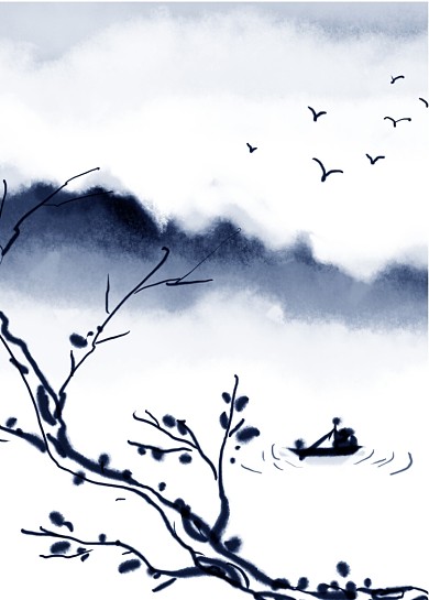 新中式中国风水墨山水意境装饰画