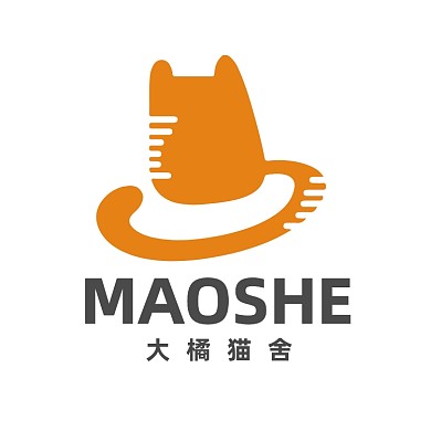橘猫宠物店猫舍LOGO标志