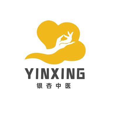 银杏中医理疗药店按摩LOGO标志VI