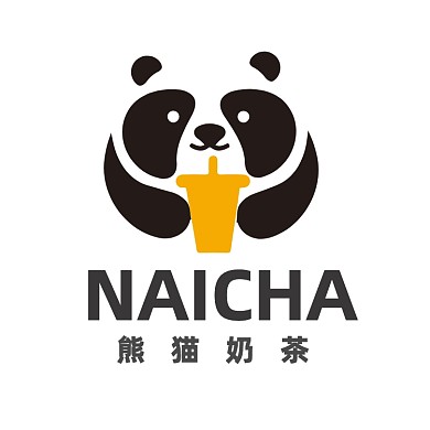 餐饮店奶茶店饮品店熊猫LOGO