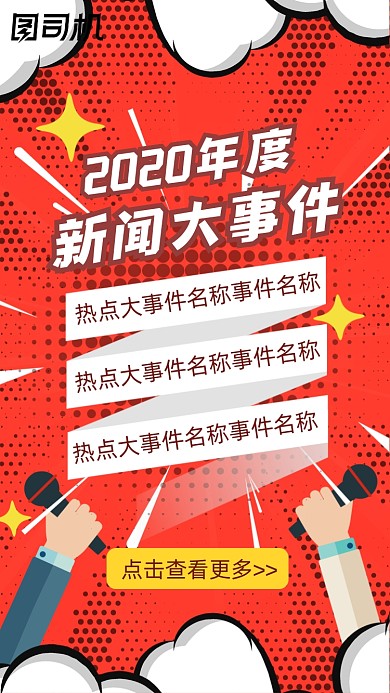 年度新闻大事件孟菲斯爆炸波点手机海报