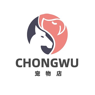 宠物店宠物医院马狗粮LOGO标志VI