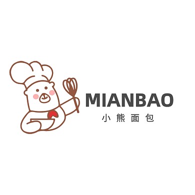 小熊面包店蛋糕店LOGO