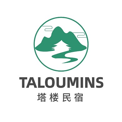 中国风山水饭店LOGO