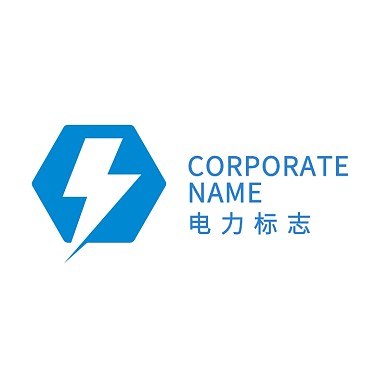 电力简约大气标志logo