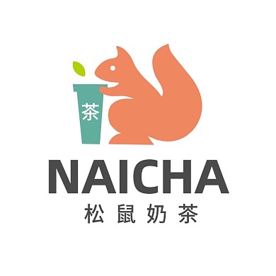 松鼠奶茶餐饮饮品店LOGO