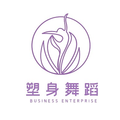 大气简约跳舞图形舞蹈塑身培训logo