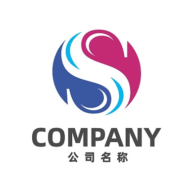 简约创意S字母标志logo