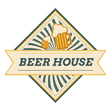 啤酒绿色复古风饮品标签不干胶