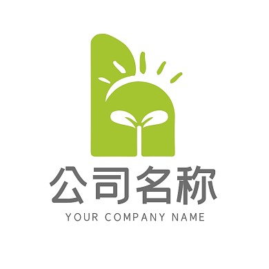 幼儿教育h字母logo