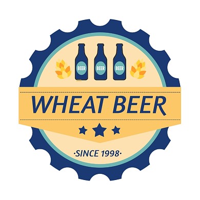 威士忌酒馆饮品卡通简约标签不干胶