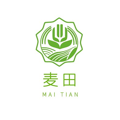 高端大气麦穗标志LOGO