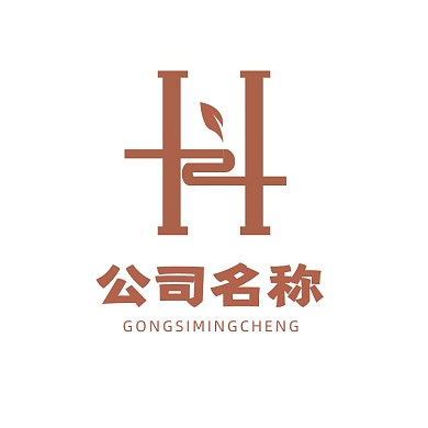 古典中式H字母茶logo