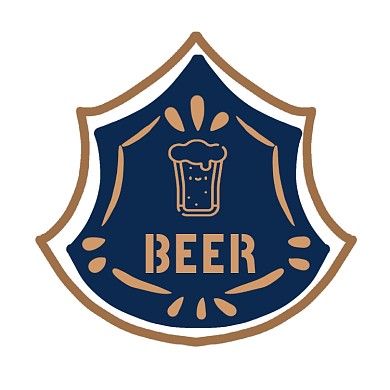 啤酒复古风饮品包装标签不干胶