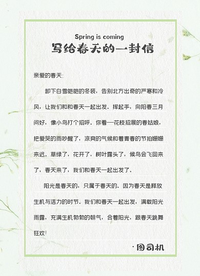写信淡雅文艺小清新信纸