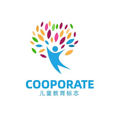 教育儿童标志logo
