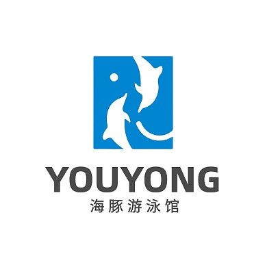 海豚馆游泳馆海洋馆字母LOGO