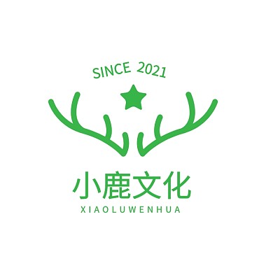小鹿文化标志logo