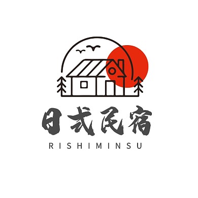 日式民宿小清新餐饮家纺LOGO