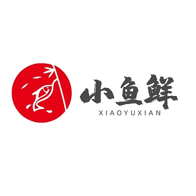 小鱼鲜餐饮钓鱼饭店LOGO