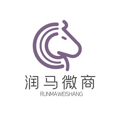 时尚大气马图形电商微商logo