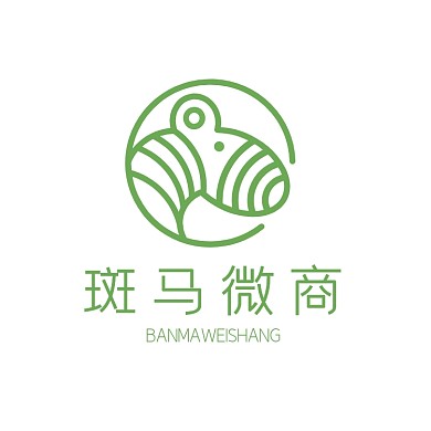 大气时尚斑马图形电商微商logo