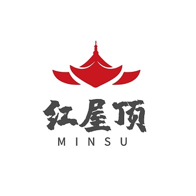 屋檐民宿中国风餐饮LOGO