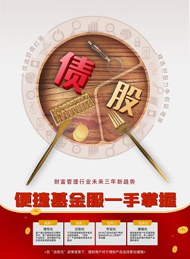 金融基金股票印刷海报