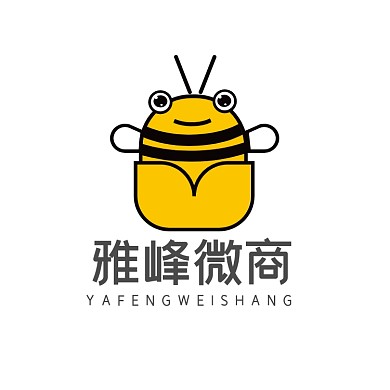 大气时尚简约蜜蜂图形电商微商logo