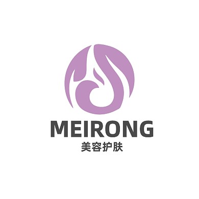 美容凤凰叶子美发化妆品LOGO