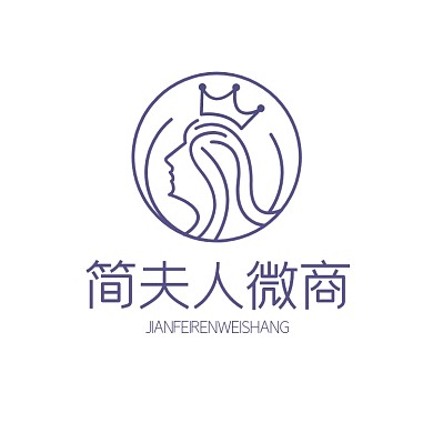 大气美女图形电商微商logoVI