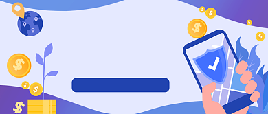 金融理财防骗攻略手绘卡通公众号首图背景